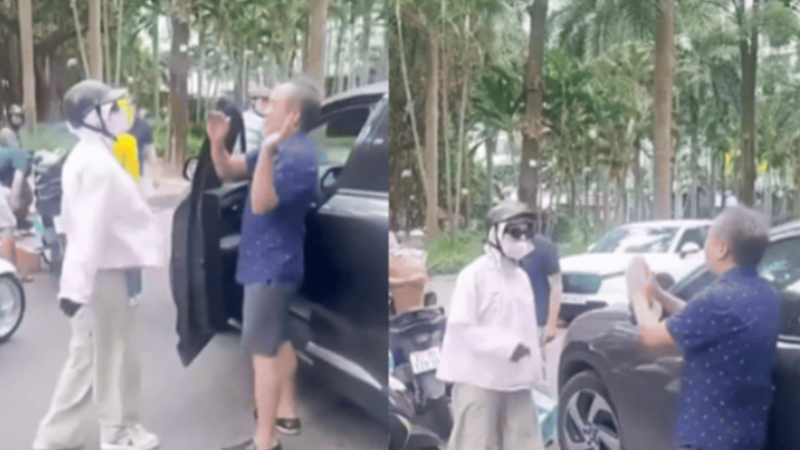 Người phụ nữ lăng mạ, đánh đập tài xế ô tô đáng tuổi cha mình trước con nhỏ: “Ông ấy đã xin lỗi rồi còn gì” .