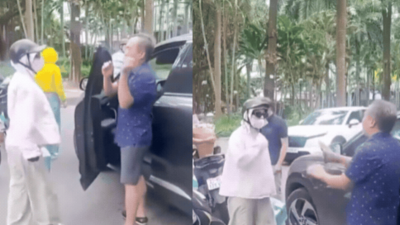 Người đàn ông liên tục xin lỗi nhưng vẫn bị 1 người phụ nữ chưởi thề, vă:ng t:ục giữa phố: “Không thể chấp nhận được thói c:ôn đ:ồ như thế”